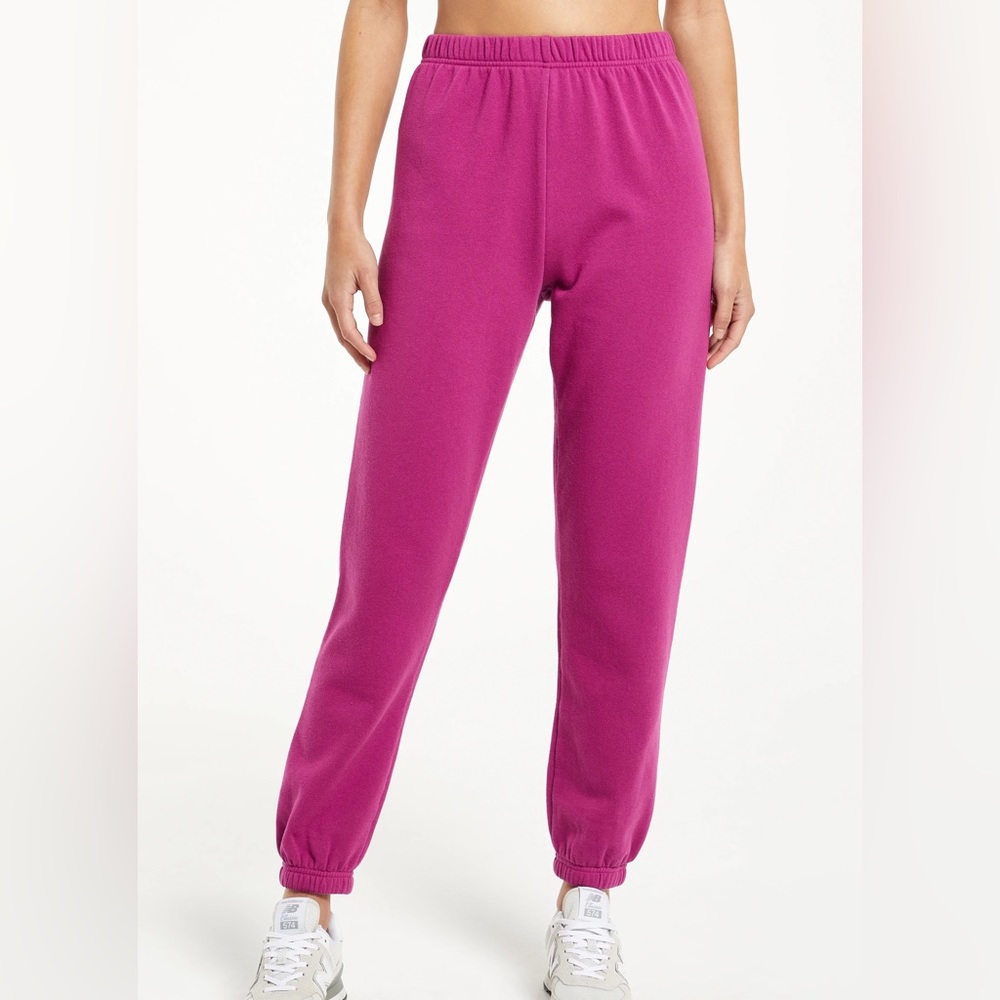 Z Supply Classic Gym Sweatpant Jogger Jewel Pink M